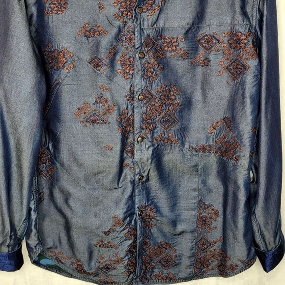 Robert Graham Limited Edition 147/270 Flip Cuff Embroidered Shirt Size XL - Picture 7 of 16
